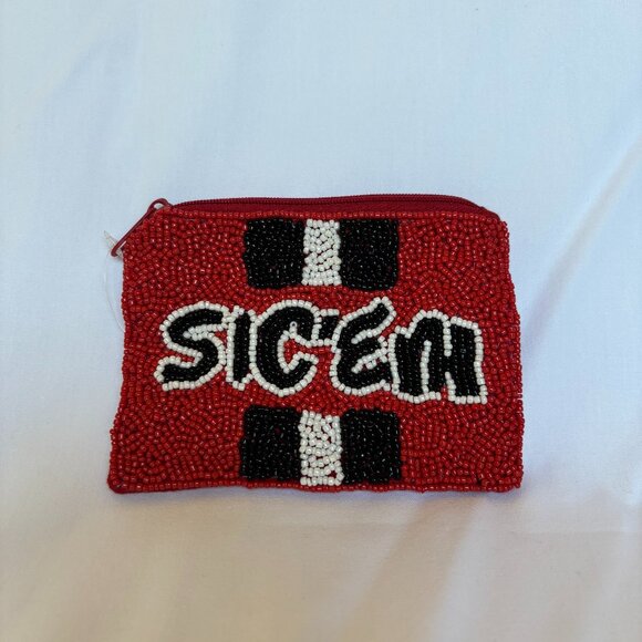 NEW - Viola Coin Purse UGA Sic' Em - Picture 1 of 2